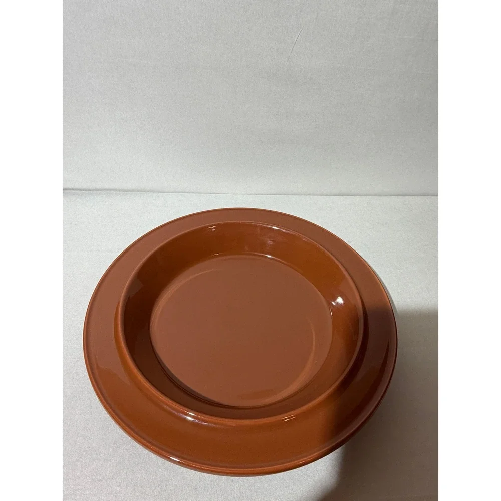 Bob Van Allen for Mikasa My Pie GX850 Terracotta Pie Plate Dish Orange Japan MCM